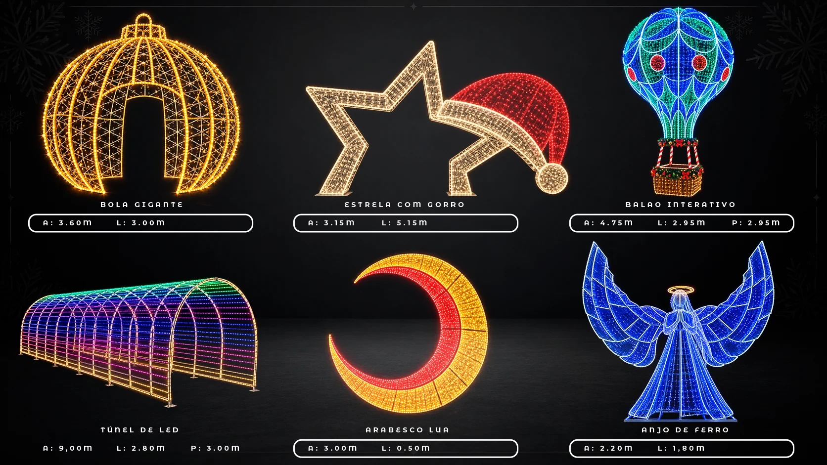 Esculturas luminosas WIKE